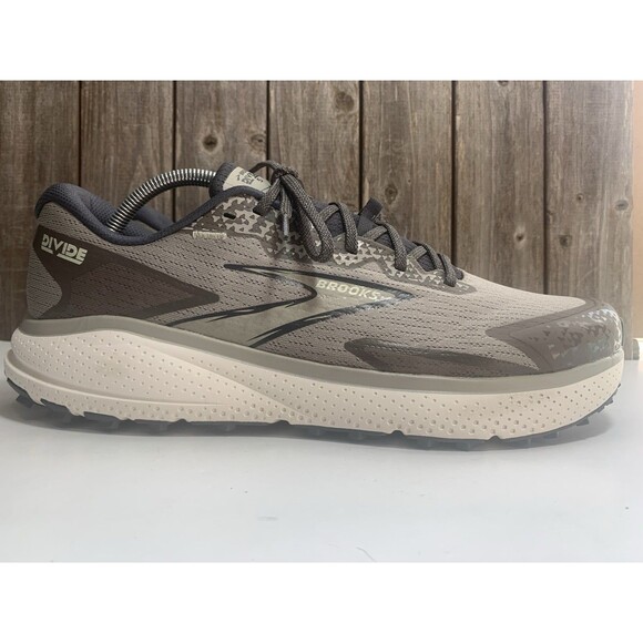 Brooks Divide 5 Trail Running Shoes Mens Size 12 London Fog/ Falcon - Picture 1 of 9